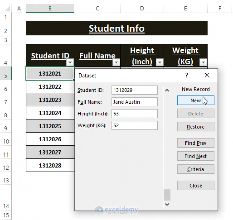 How to Create an Autofill Form in Excel (Step by Step Guide) ExcelDemy