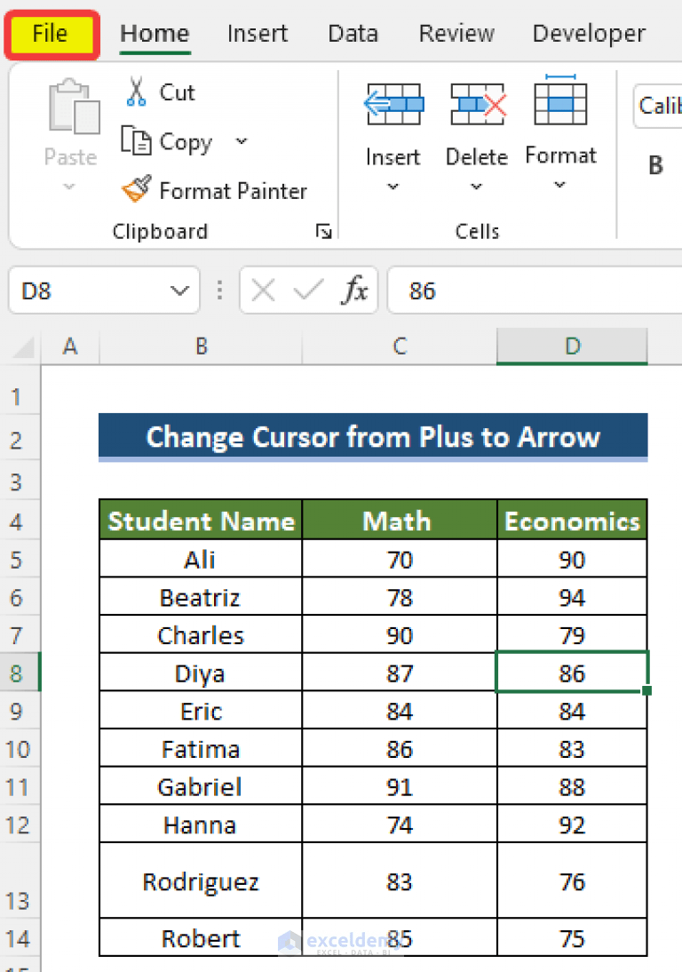 [Fixed!] Bottom Scroll Bar Missing in Excel (7 Possible Solutions)