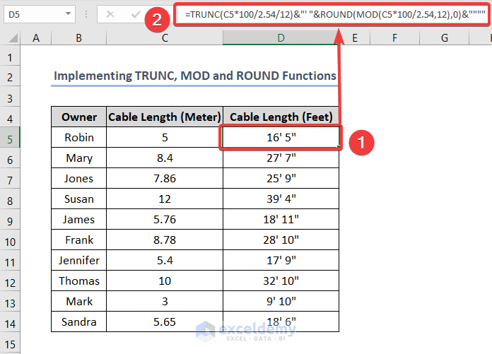 How to Convert Meters to Feet in Excel 4 Methods ExcelDemy