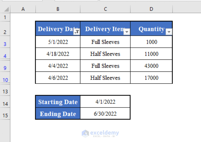 Excel VBA Filter Date Range Based on Cell Value (Macro and UserForm)