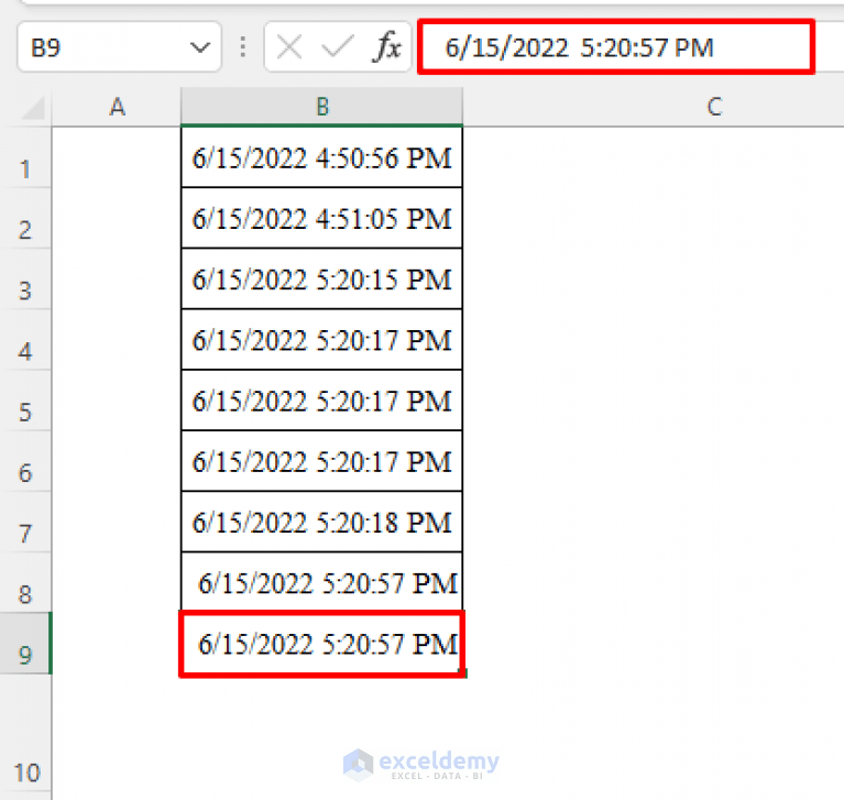 Excel VBA Insert Timestamp When a Macro Is Run ExcelDemy