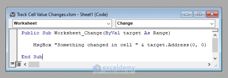 Excel Vba Worksheet Change Target Address Without Zac Sheet