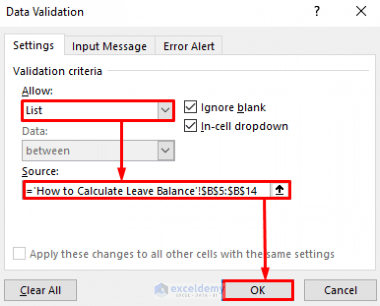 How to Calculate Leave Balance in Excel (with Detailed Steps)