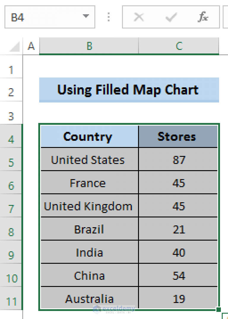 How to Create a Map in Excel (2 Easy Methods) ExcelDemy
