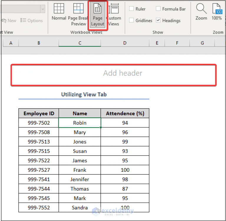 How to Edit Header in Excel (6 Easy Methods) ExcelDemy