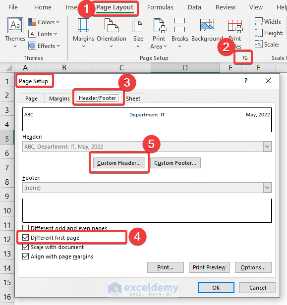 How to Edit Header in Excel (6 Easy Methods) ExcelDemy
