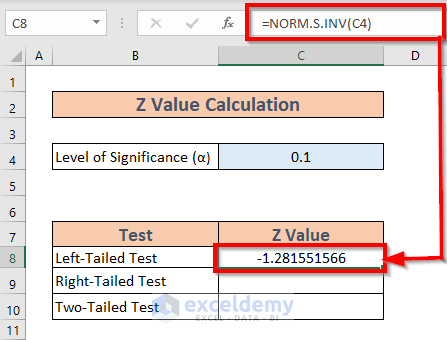 How to Find Critical Value in Excel: 2 Useful Methods - ExcelDemy