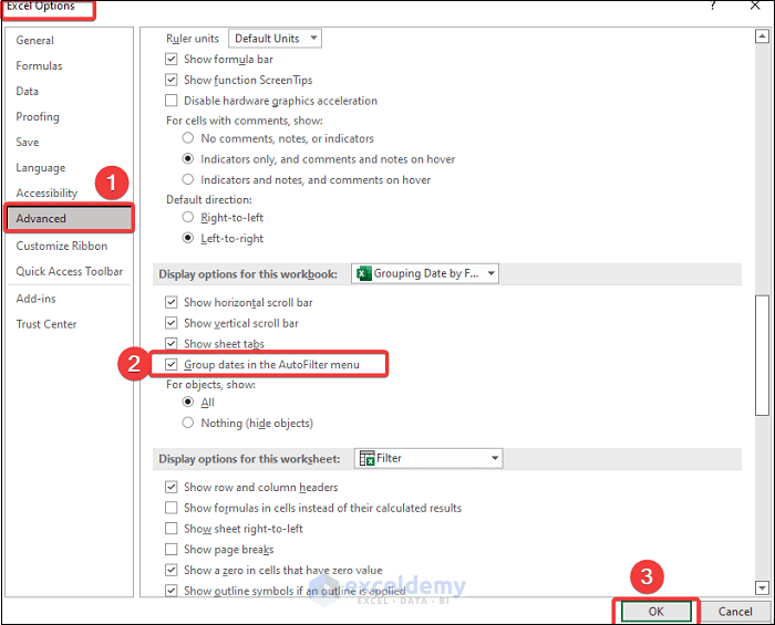 How to Group Dates by Filter in Excel 3 Easy Methods ExcelDemy