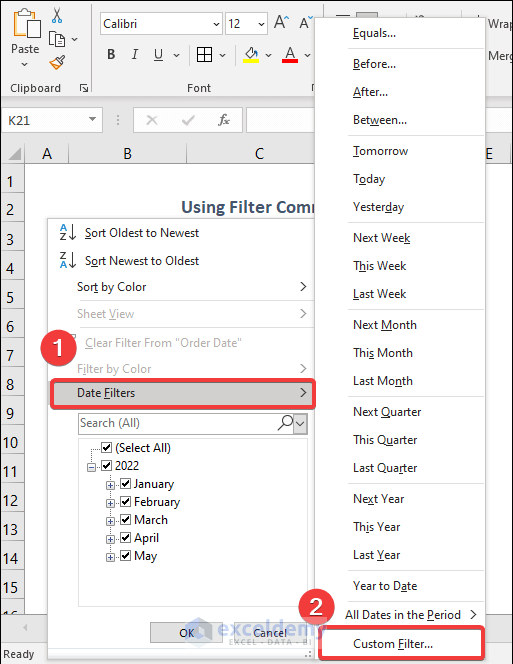 How to Group Dates by Filter in Excel 3 Easy Methods ExcelDemy