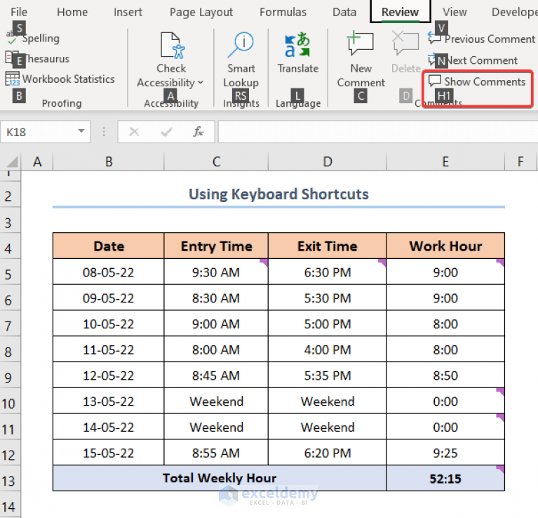 How to Hide Comments in Excel (4 Quick Methods) ExcelDemy