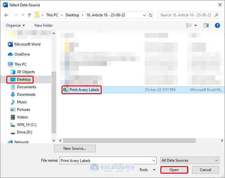 How to Print Avery Labels from Excel (2 Simple Methods)