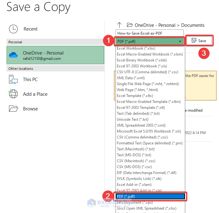 How to Save Excel as PDF (6 Useful Ways) ExcelDemy