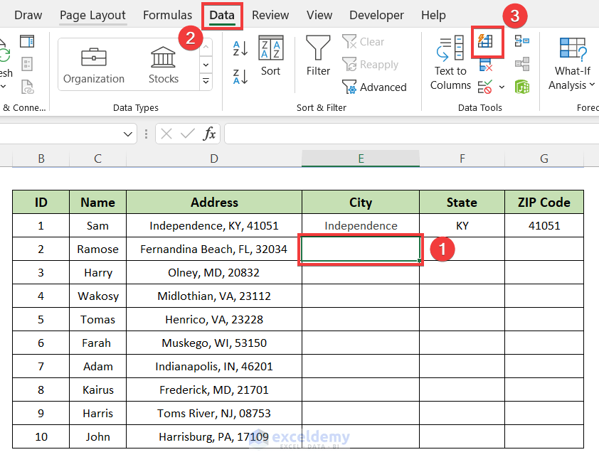 How to Separate Address in Excel with Comma (3 Easy Methods)