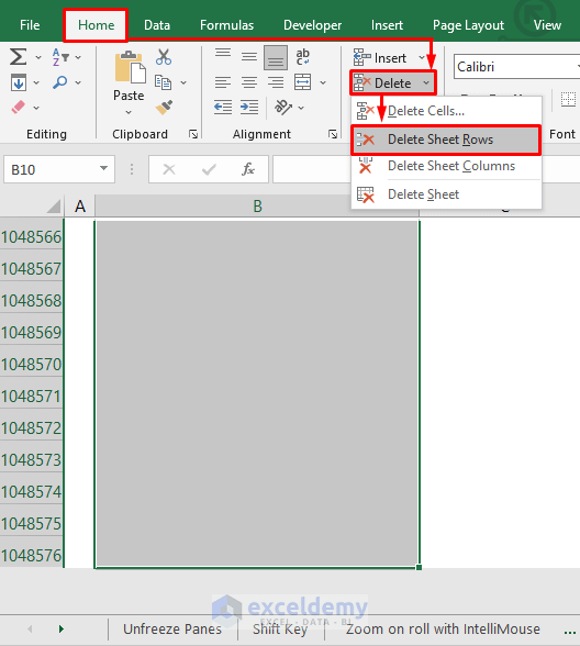 The Scroll Bar is Not Working in Excel 5 Solutions ExcelDemy