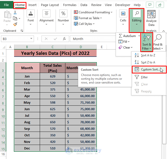 How to Analyze Sales Data in Excel (10 Methods) ExcelDemy