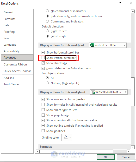[Solved!] Vertical Scroll Not Working in Excel (9 Quick Solutions)