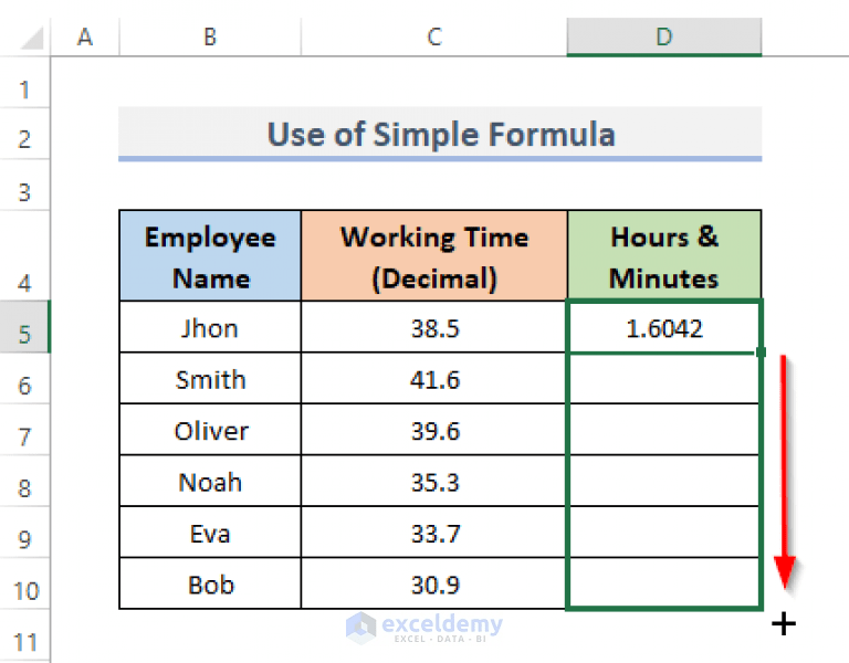 How to Convert Decimal Time to Hours and Minutes in Excel ExcelDemy
