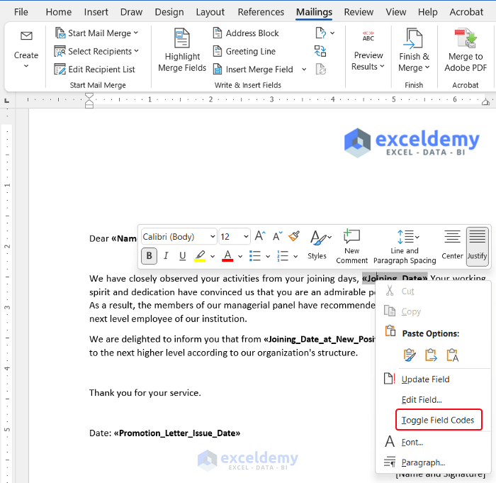 How to Change the Date Format in an Excel Mail Merge (Quick Steps)