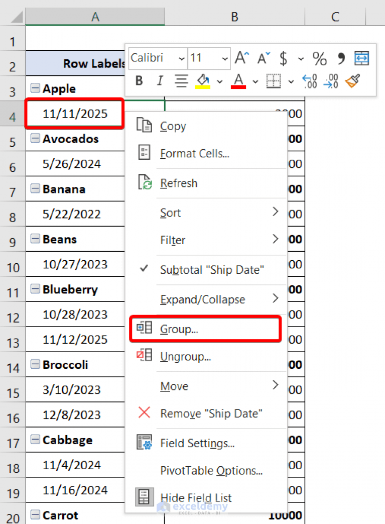 [Fixed] Excel Pivot Table Cannot Group That Selection (2 Easy Solutions)