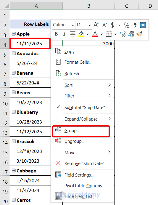 [Fixed] Excel Pivot Table Cannot Group That Selection ExcelDemy