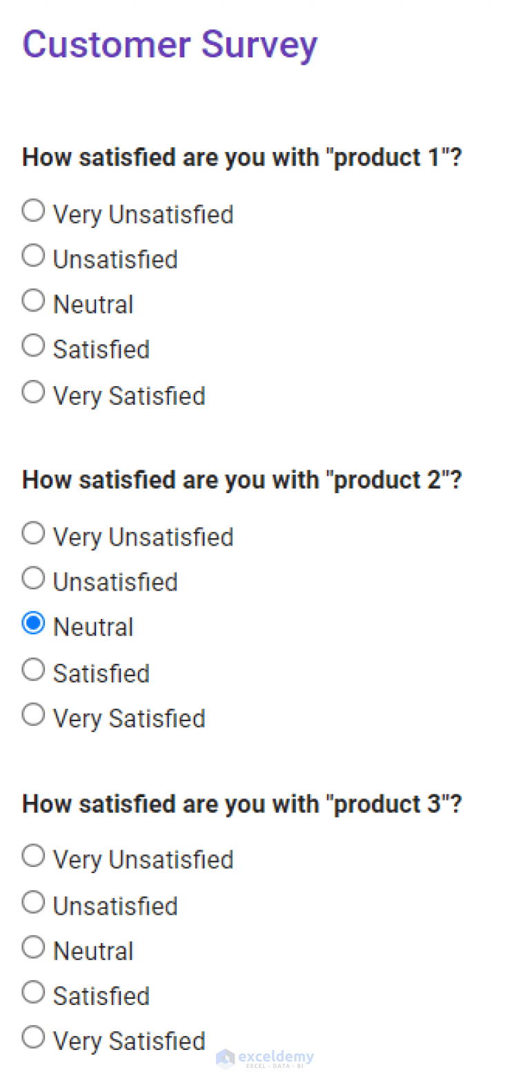 How to Analyze Likert Scale Data in Excel (with Quick Steps) ExcelDemy