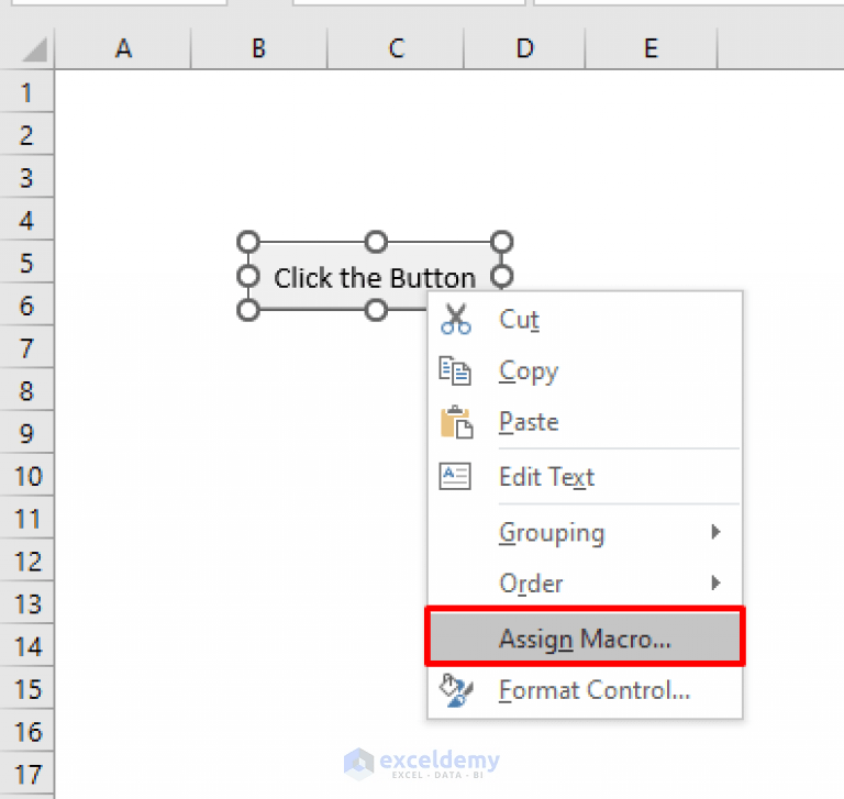 How to Edit a Macro Button in Excel (5 Easy Methods) ExcelDemy