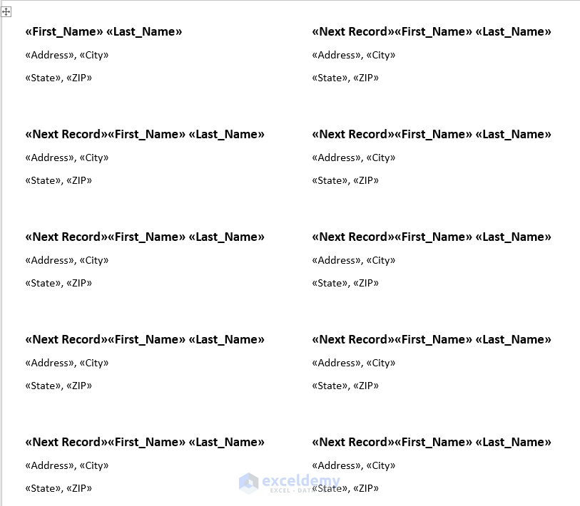 How to Format Address Labels in Excel (2 Easy Approaches)