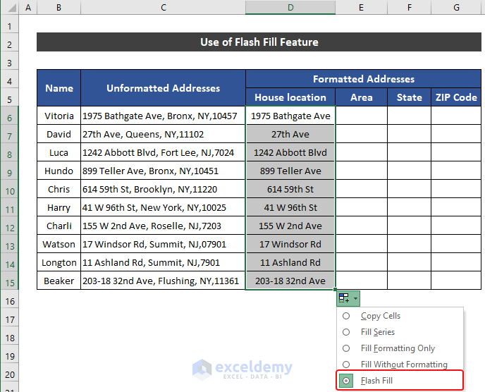How to Format Addresses in Excel 4 Easy Methods ExcelDemy
