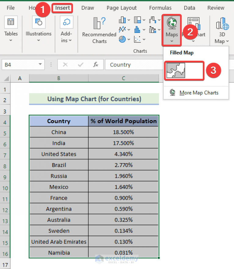 How to Map Data in Excel (2 Easy Methods) ExcelDemy