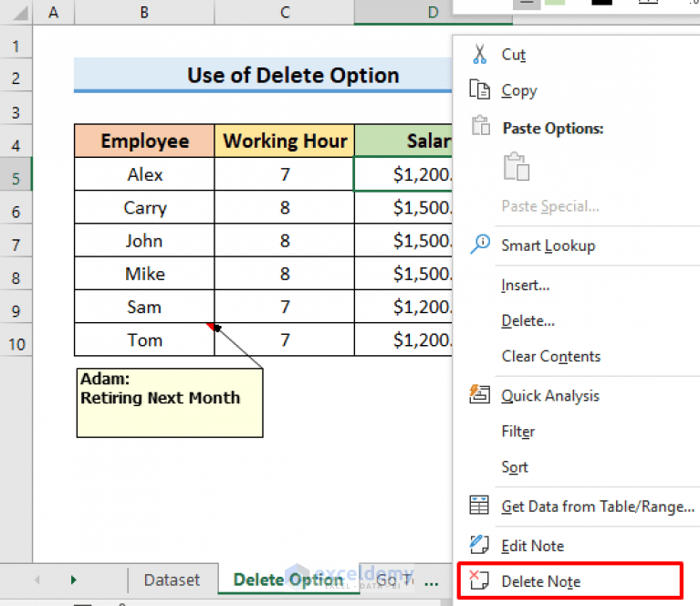 How to Remove Notes in Excel (5 Easy Ways) ExcelDemy
