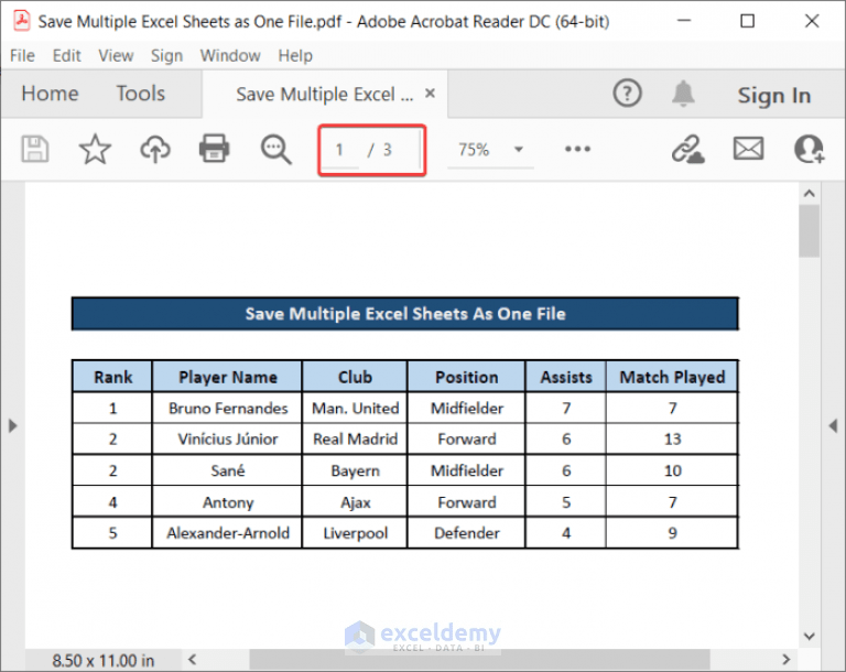 How to Save Multiple Excel Sheets as One File (5 Easy Methods)