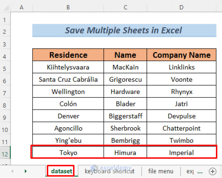 How to Save Multiple Sheets in Excel (6 Ideal Methods)