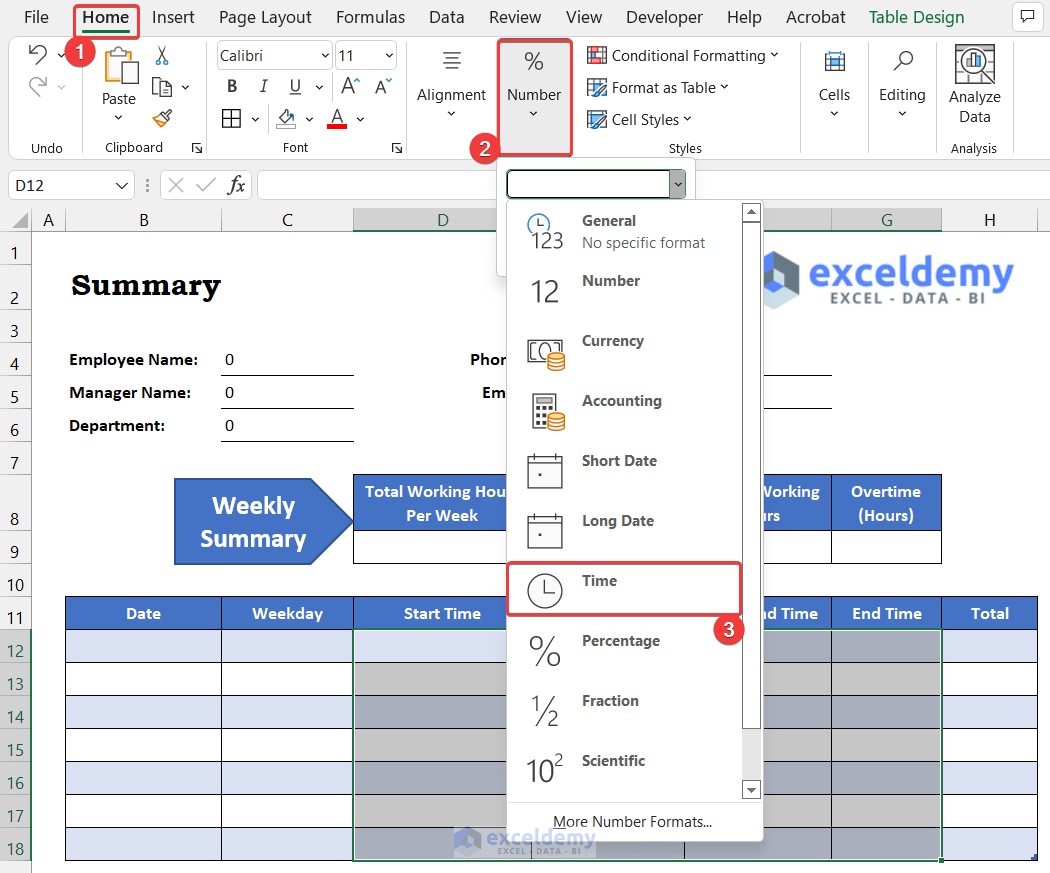 How to Track Comp Time in Excel (with Quick Steps) ExcelDemy