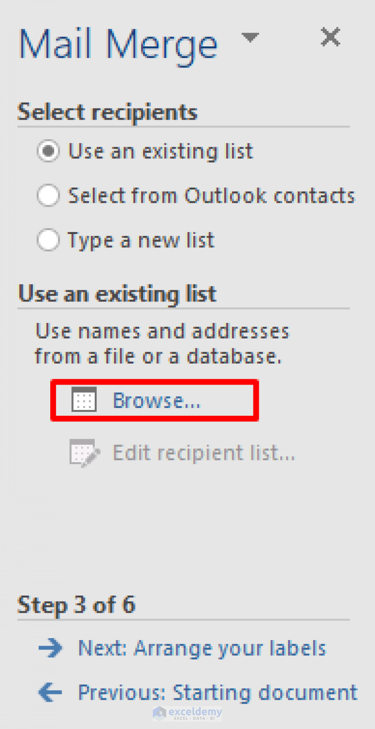 How to Mail Merge Labels from Excel to Word (With Easy Steps)