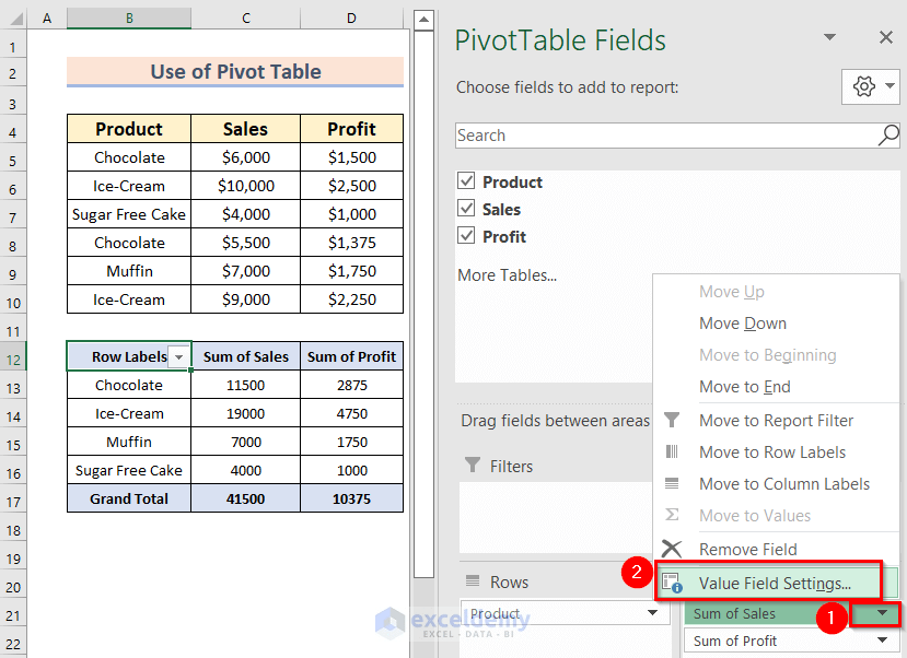 Difference Between Pivot Table and Pivot Chart in Excel ExcelDemy