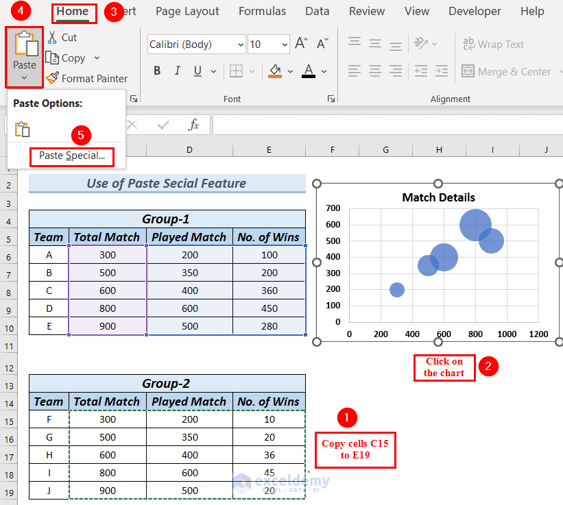 Excel Bubble Chart Size Based on Value (2 Suitable Examples)