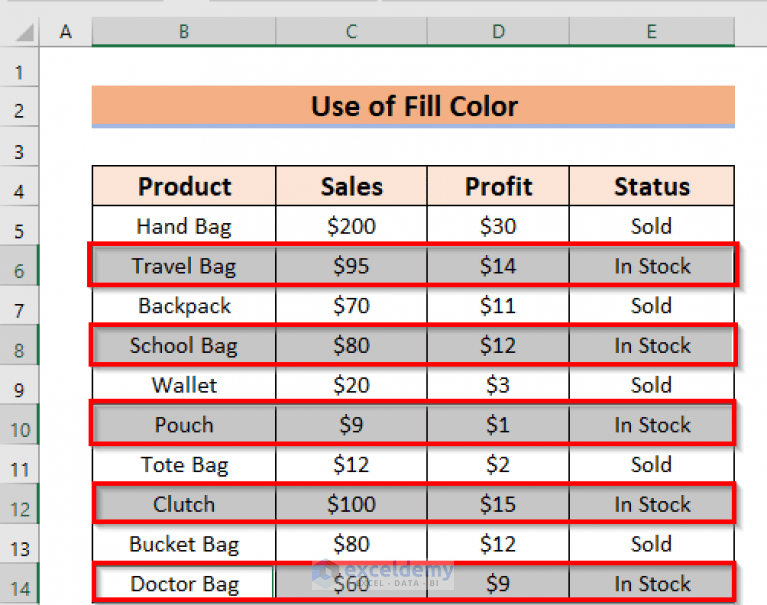 How to Alternate Row Colors in Excel Without Table (5 Methods)