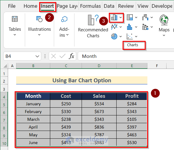 How to Make a Bar Graph in Excel with 3 Variables (3 Easy Ways)