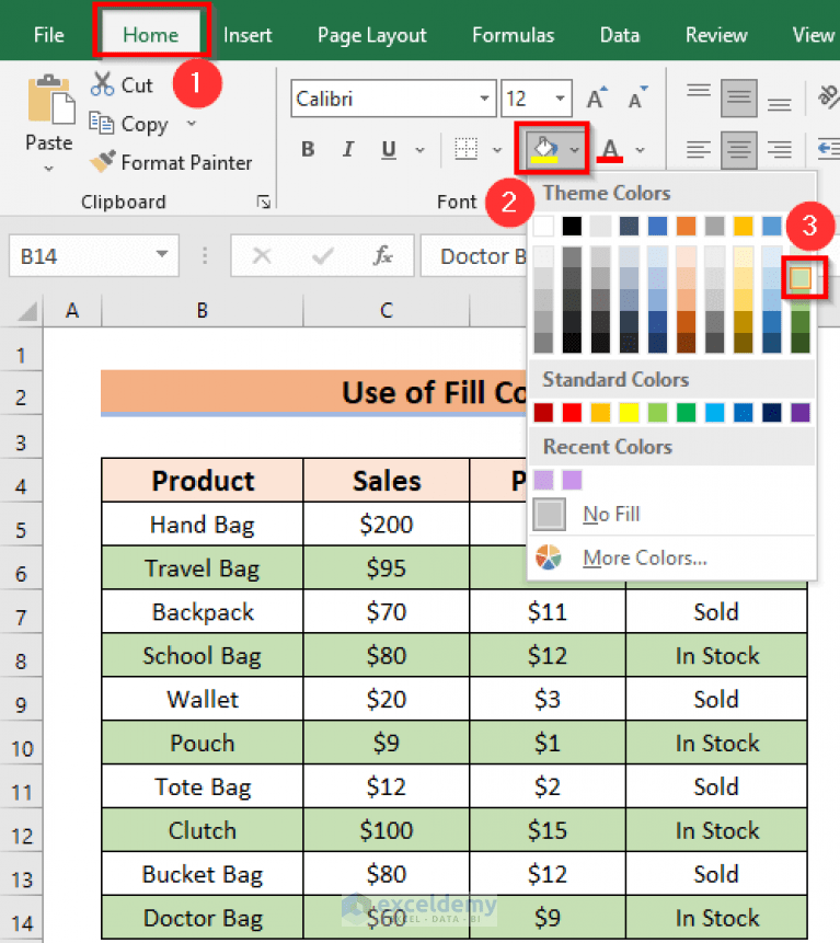 How to Alternate Row Colors in Excel Without Table (5 Methods)