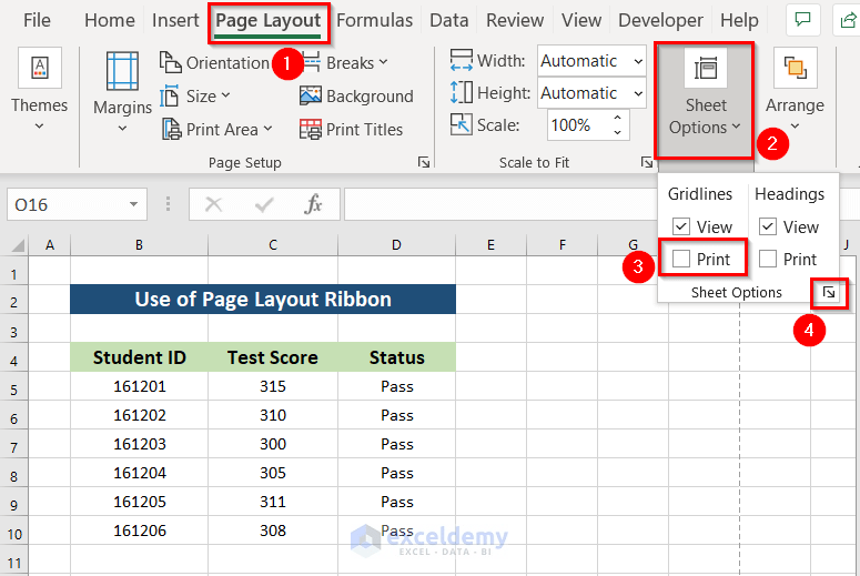 How to Remove Gridlines in Excel When Printing 6 Methods