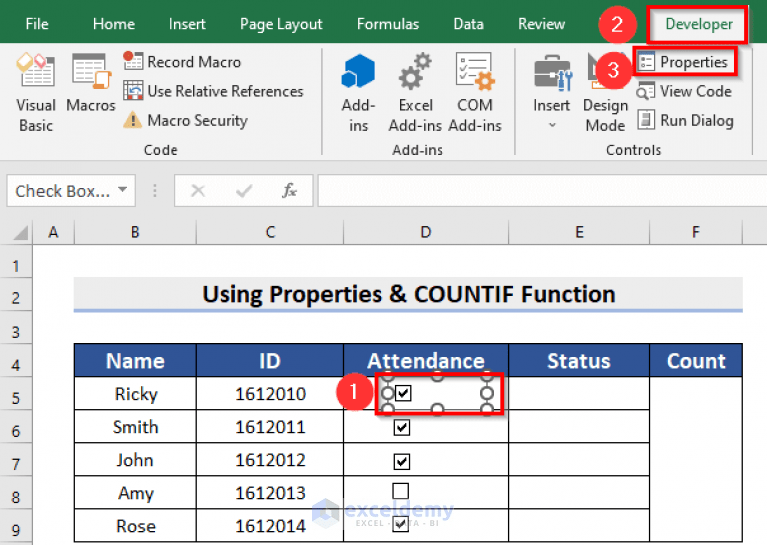 How to Count Checkboxes in Excel (3 Easy Methods) ExcelDemy