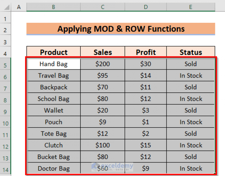 How to Alternate Row Colors in Excel Without Table (5 Methods)