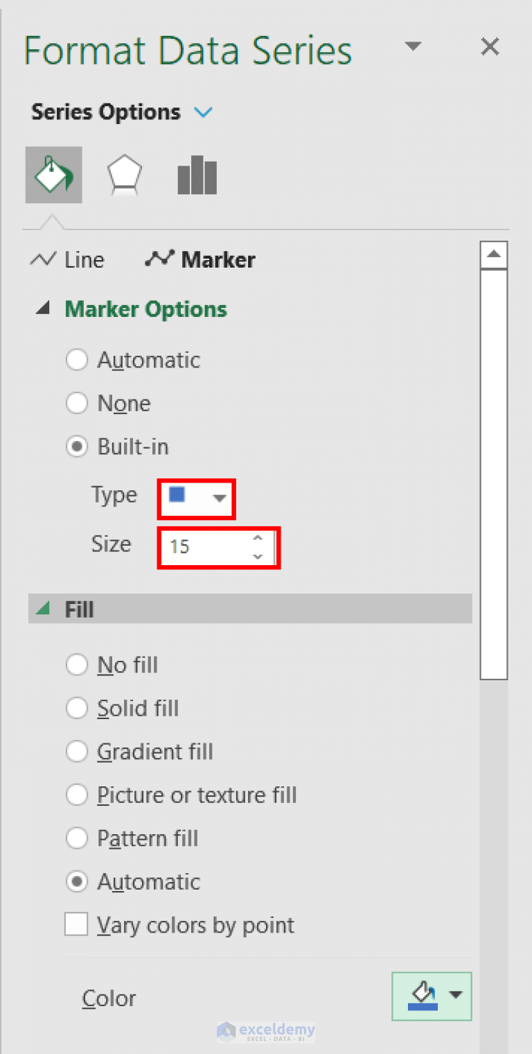 How to Change Marker Shape in Excel Graph (3 Easy Methods)