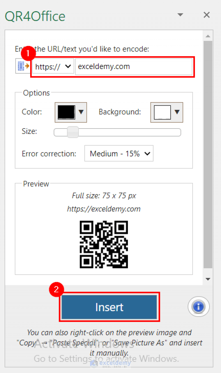 How to Create QR Code in Excel (2 Suitable Methods) ExcelDemy