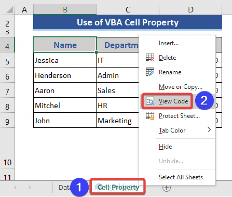 How to Change Column Header Name in Excel VBA (3 Examples)