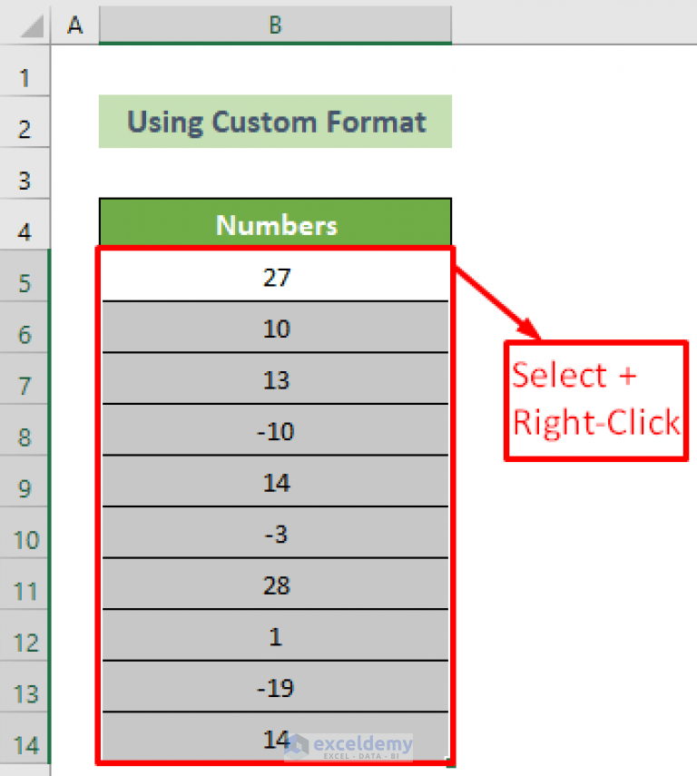 Excel Negative Numbers in Brackets and Red (2 Examples)