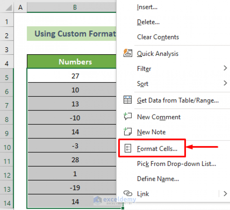 Excel Negative Numbers in Brackets and Red (2 Examples)