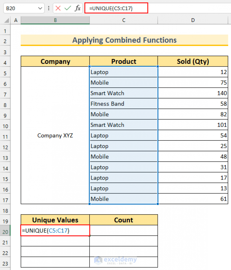 How to Make Pie Chart by Count of Values in Excel ExcelDemy
