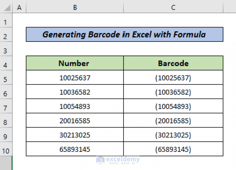 How to Add Barcode Font in Excel (Installation and Application)