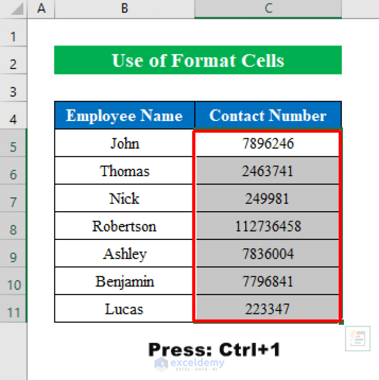 How to Add Leading Zeros to Make 10 Digits in Excel (10 Ways)
